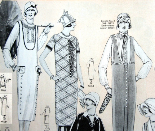 Sieviešu džemperkleitu mode 1920. gados