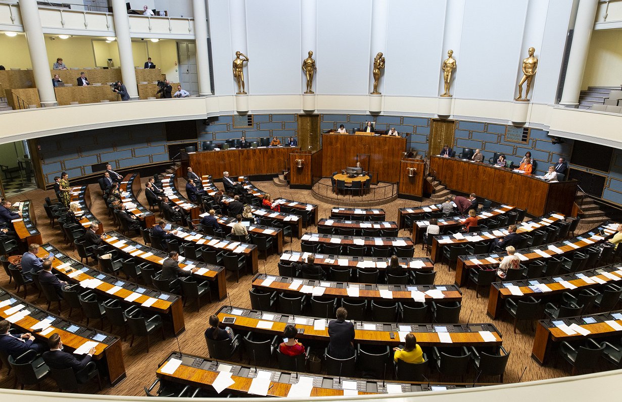 Somijas parlamenta sēde. 2020. gada jūnijs