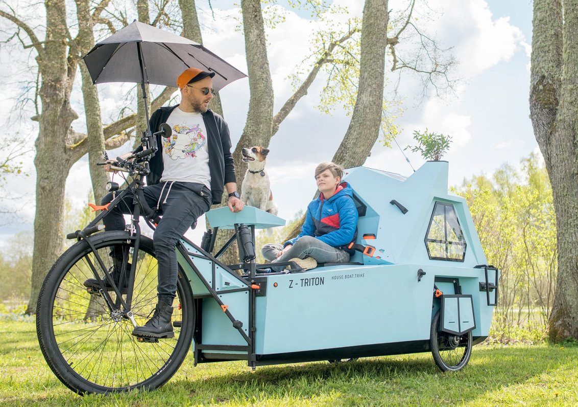 Aigars Lauzis radījis veloamfībiju „Z- Tritons”, 2020.gada jūnijs