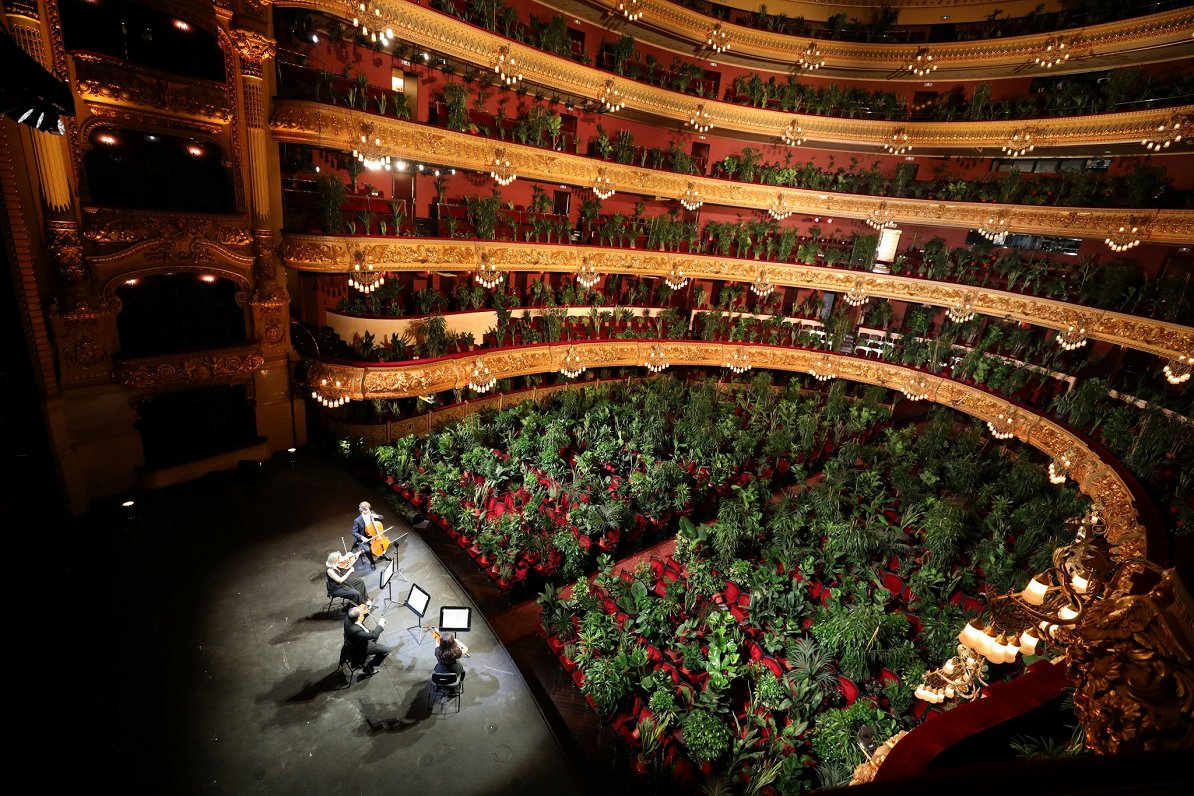 Barselonas opera atver durvis ar koncertu augiem (22.06.20)