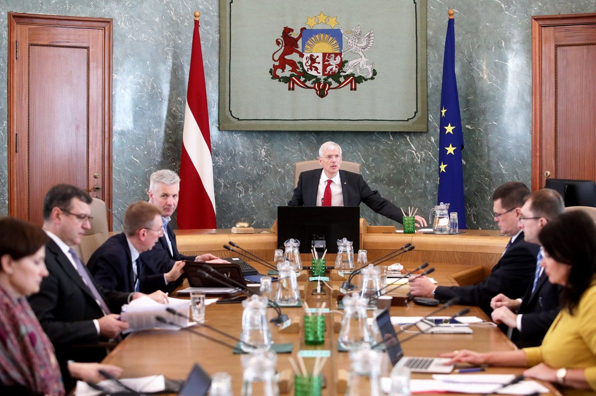 Ministru kabineta ārkārtas sēde 2020.gada martā.