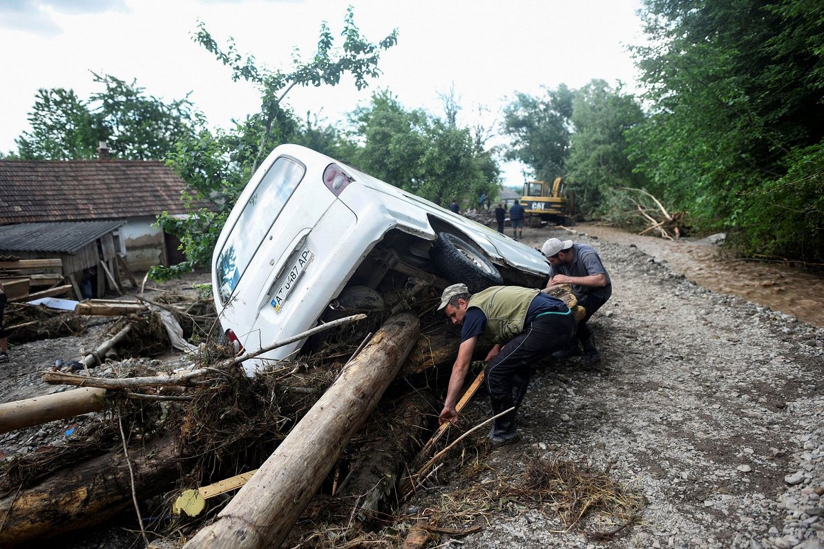 Plūdu skartais reģions Ukrainā