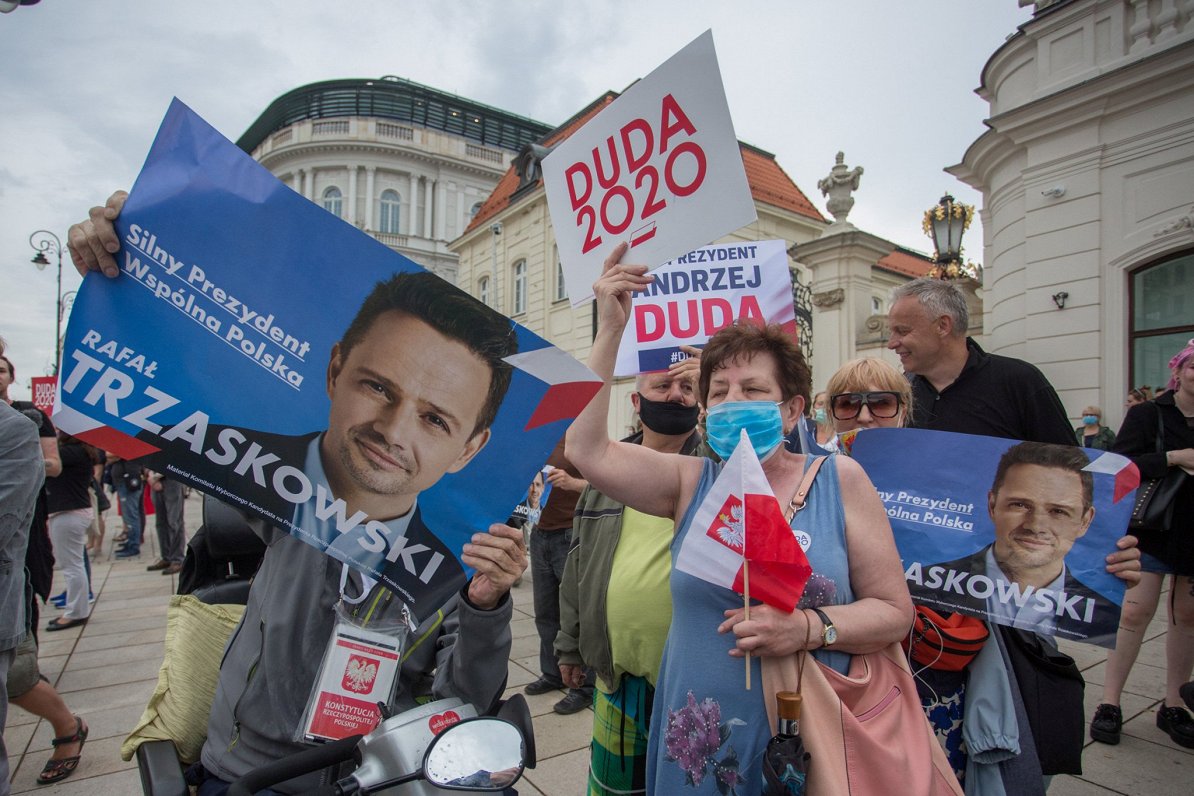 Prezidenta vēlēšanu kampaņas pasākums Varšavā  (26.06.20.)