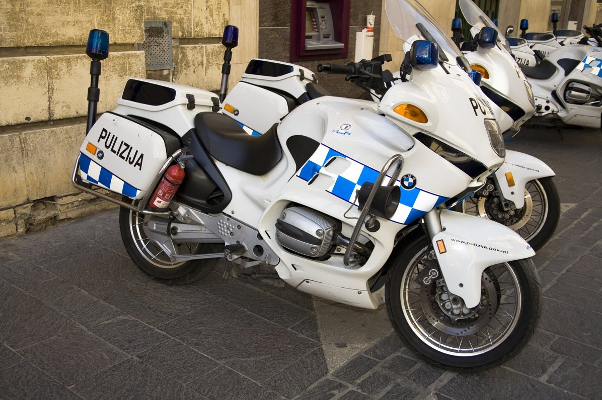 Policijas motocikli Maltā. (Ilustratīvs attēls.)