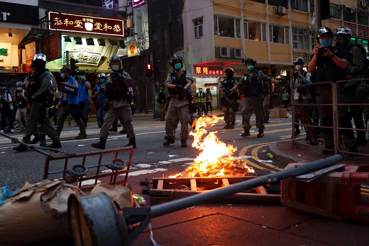 Protesti Honkongā, 01.07.2020