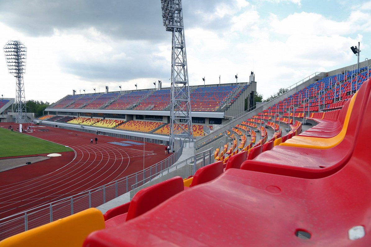 Стадион Daugava в Риге.