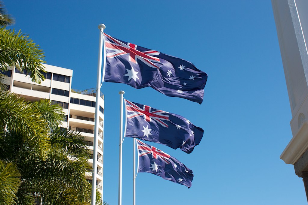 Austrālijas karogs.