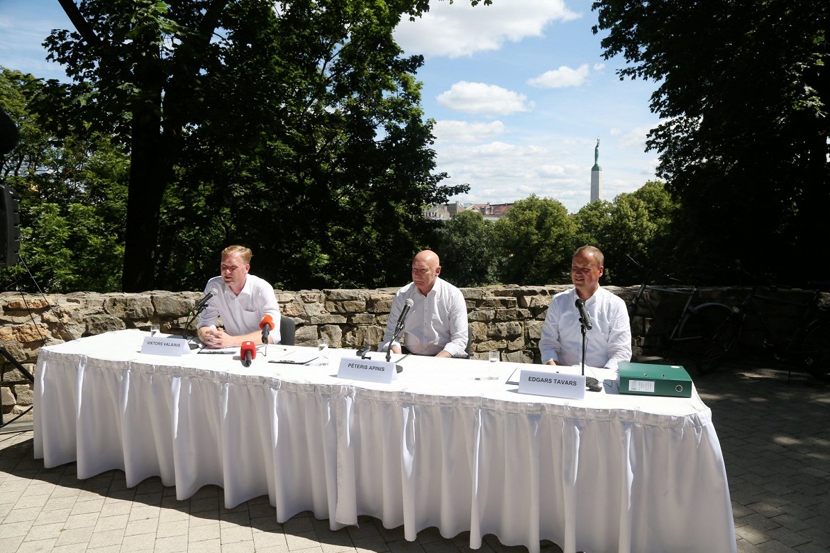 Zaļo un zemnieku savienības iepazīstina ar Rīgas domes vēlēšanu deputāta kandidātiem. 2020.gada jūli...