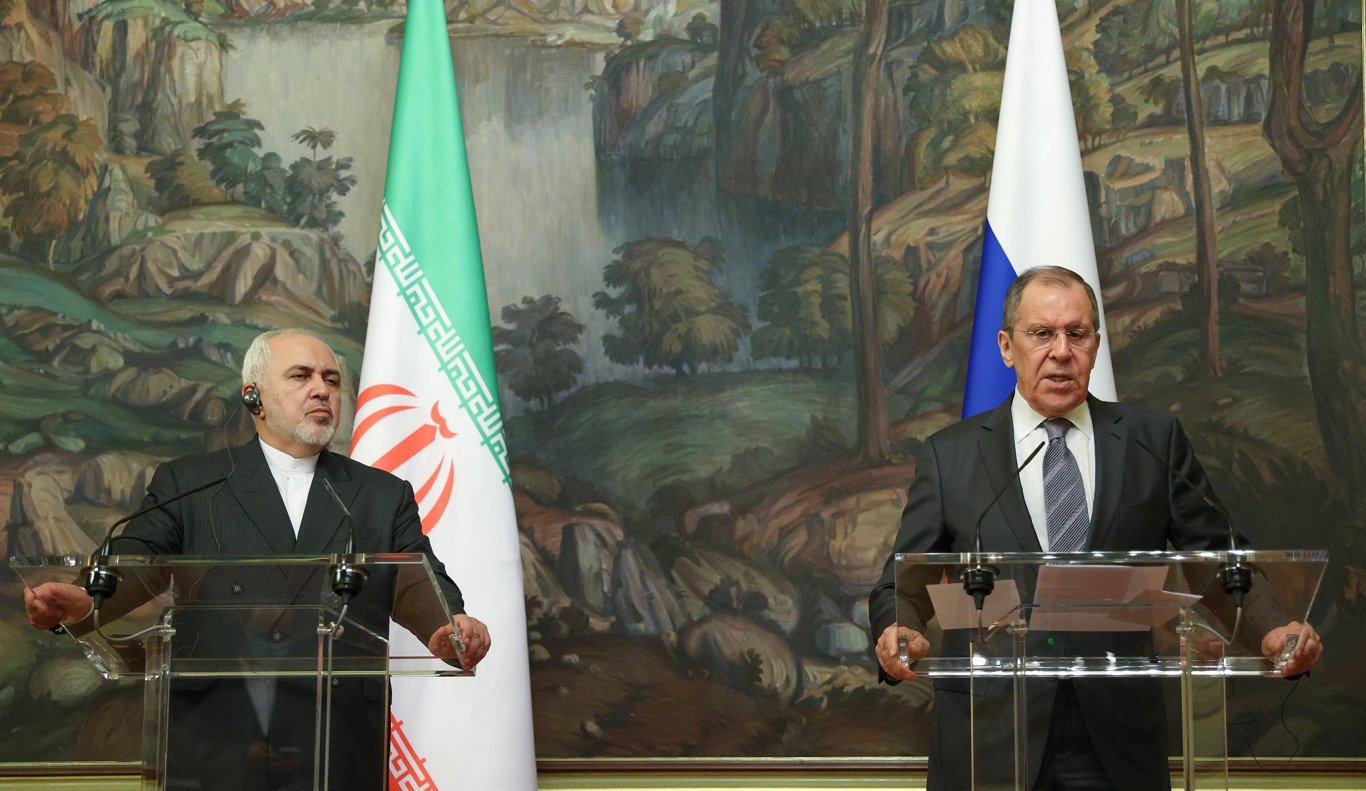 Irānas ārlietu ministrs Mohammads Džavads Zarifs un Krievijas ārlietu ministrs Sergejs Lavrovs, 2020...