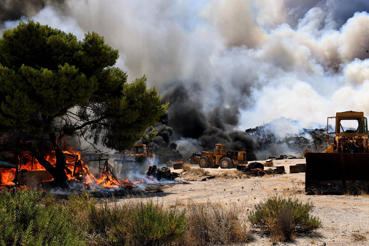 Meža ugunsgrēki Grieķijā, 2020.gada jūlijs.