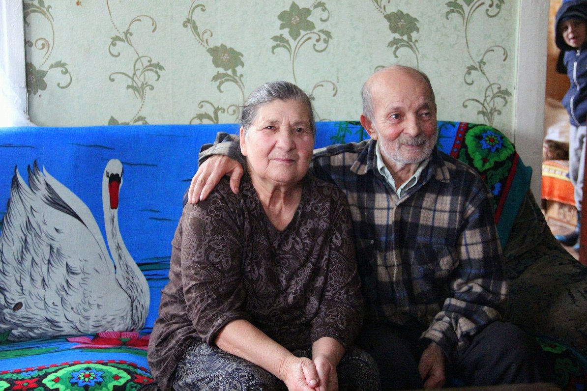 Kalupes vecākie romi Mihails un Veronika Beinaroviči.