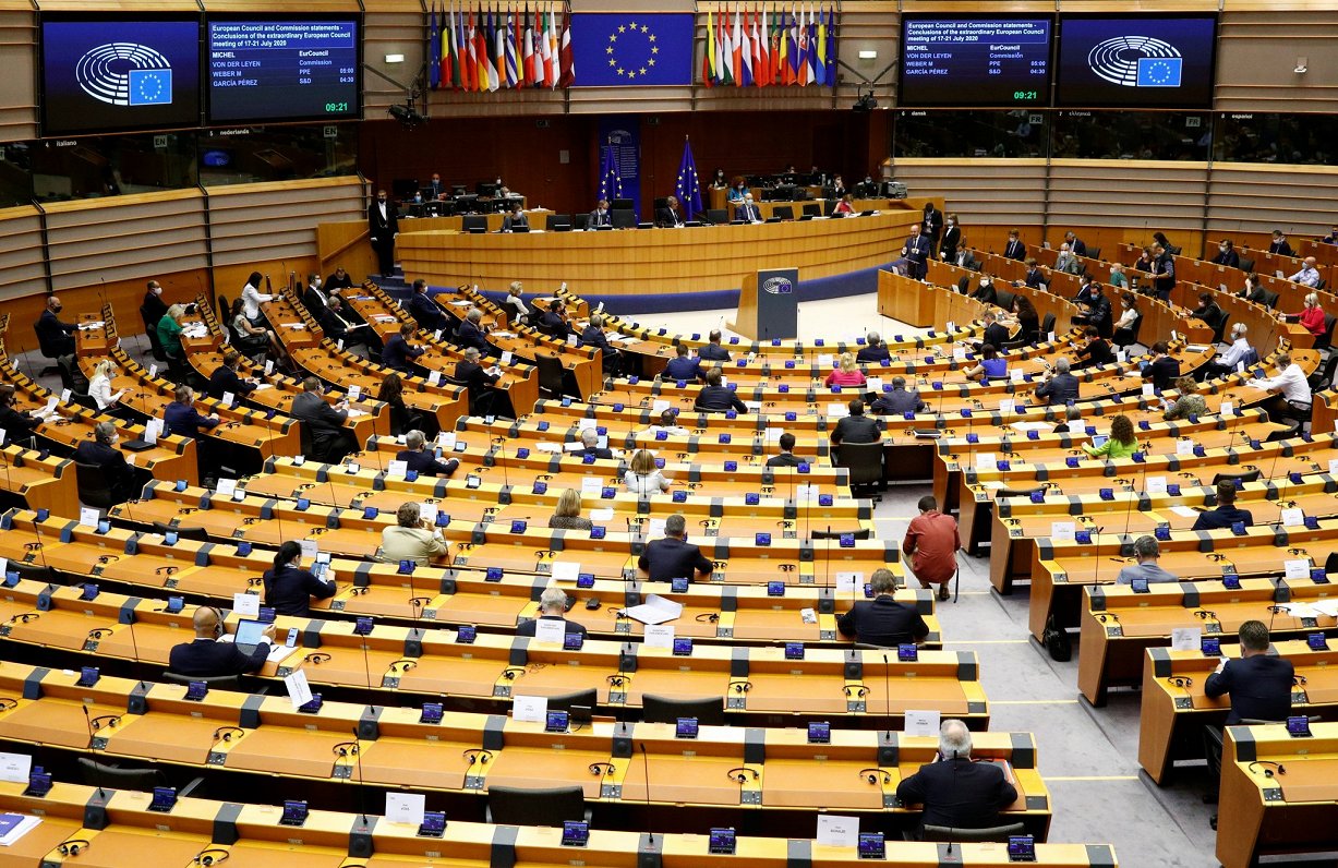 Eiropas parlamenta sēde. 2020. gada jūlijs. Attēls ilustratīvs.