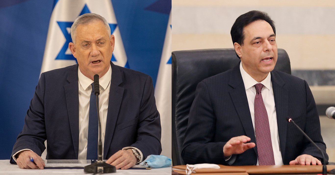 Izraēlas premjers Netenjahu un Libānas premjers Hasans Diabs