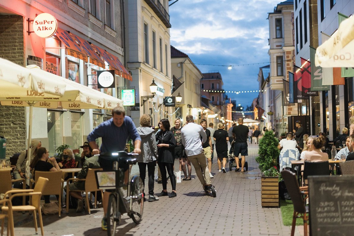 Igaunijas pilsēta Tartu. 2020. gada augusts.