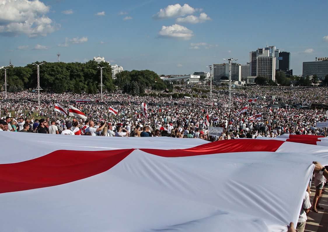 Митинг оппозиции в Минске, 16 августа 2020 года