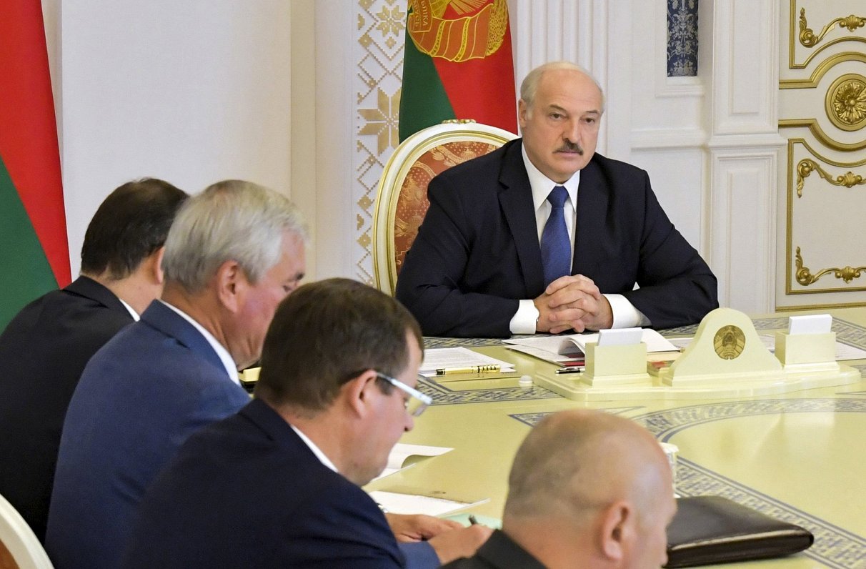 Baltkrievijas prezidents Aleksandrs Lukašenko. 2020. gada augusts.
