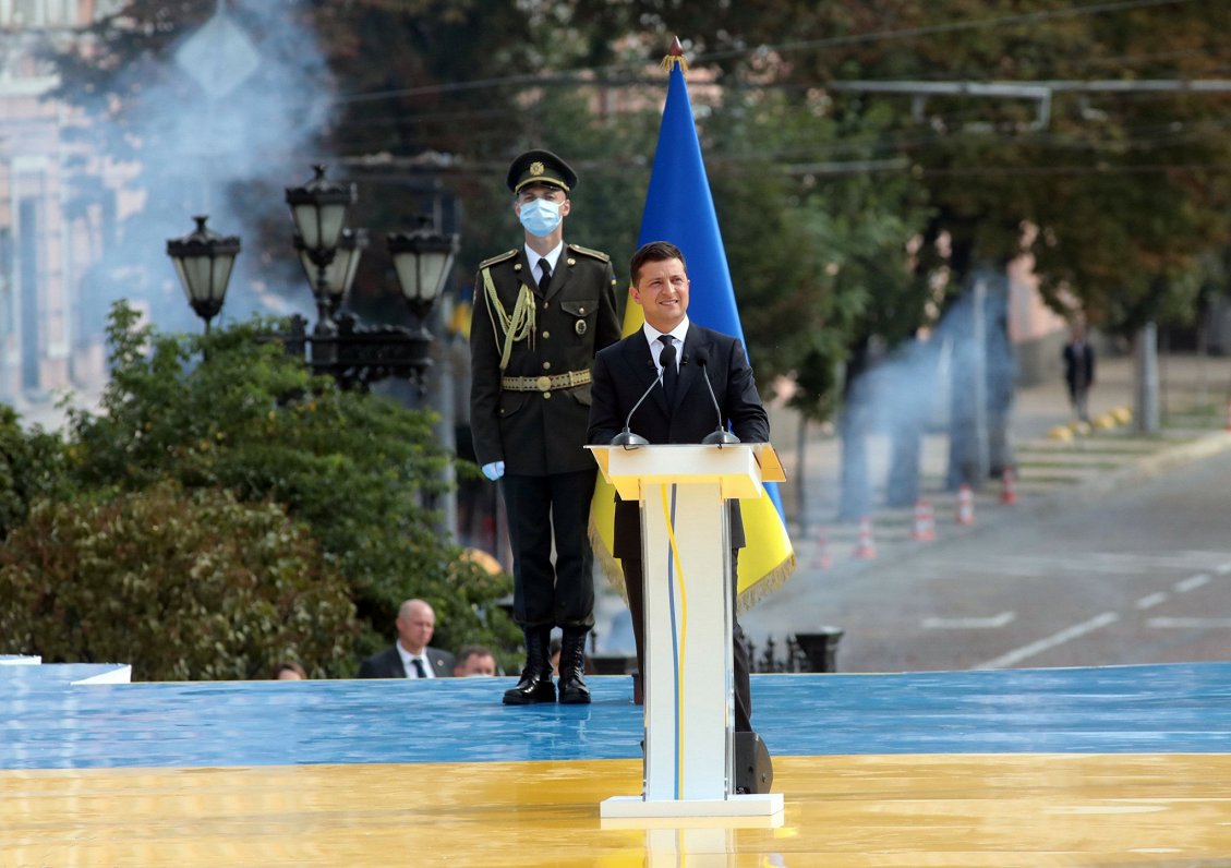 Ukrainas prezidenta Volodimira Zelenska uzruna Ukrainas Neatkarības dienā.