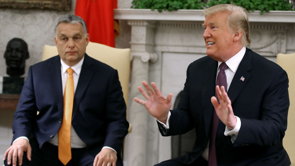 Премьер-министр Венгрии Виктор Орбан и президент США Дональд Трамп. Снимок 2019 года.