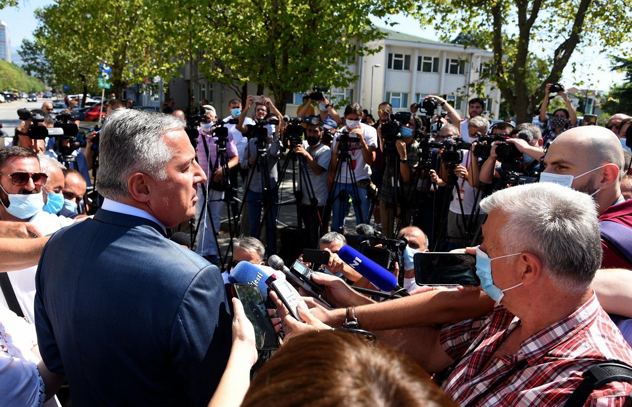Līdzšinējais Melnkalnes prezidents Milo Džukanovičs. 2020. gada 30. augusts.