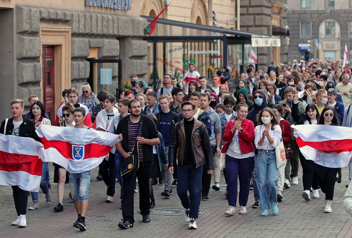 Studentu protesti Minskā, 1.09.2020