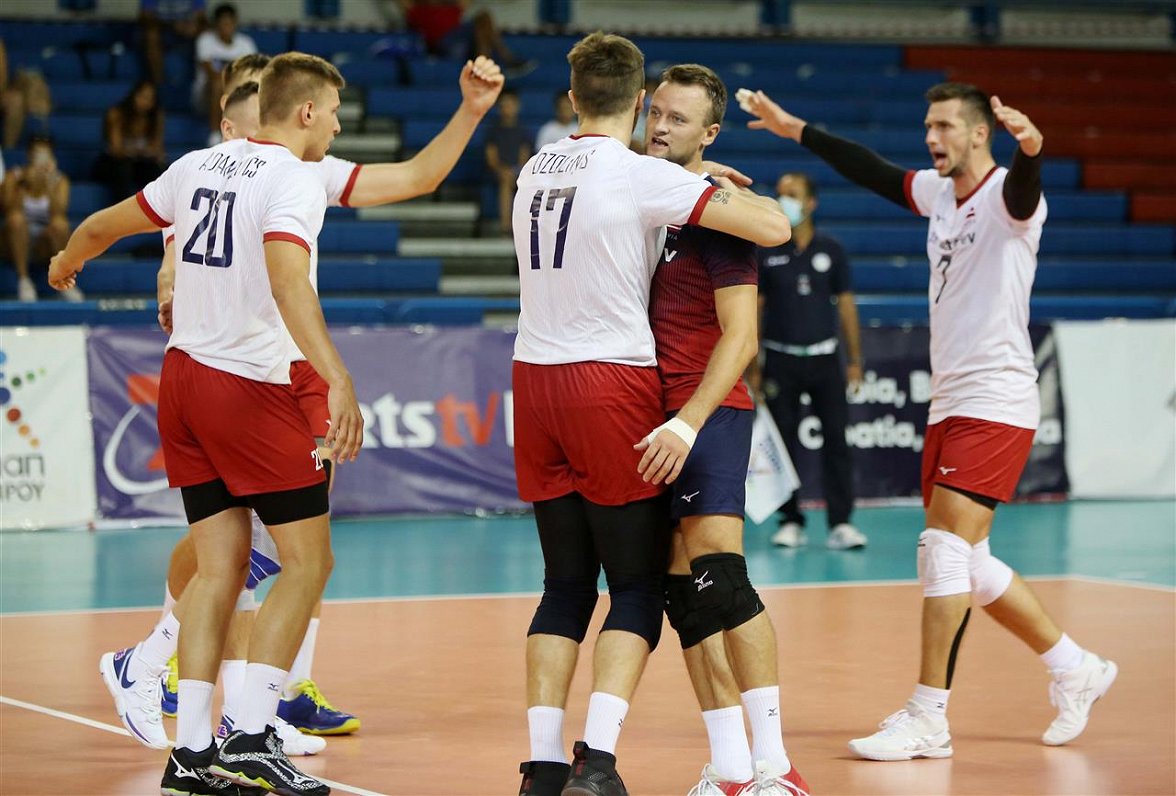 Latvian volleyball national team wins ticket to European Championship final / Article / LSM.lv