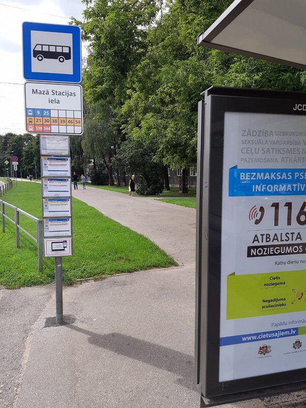 Sabiedriskā transporta pieturas Rīgā