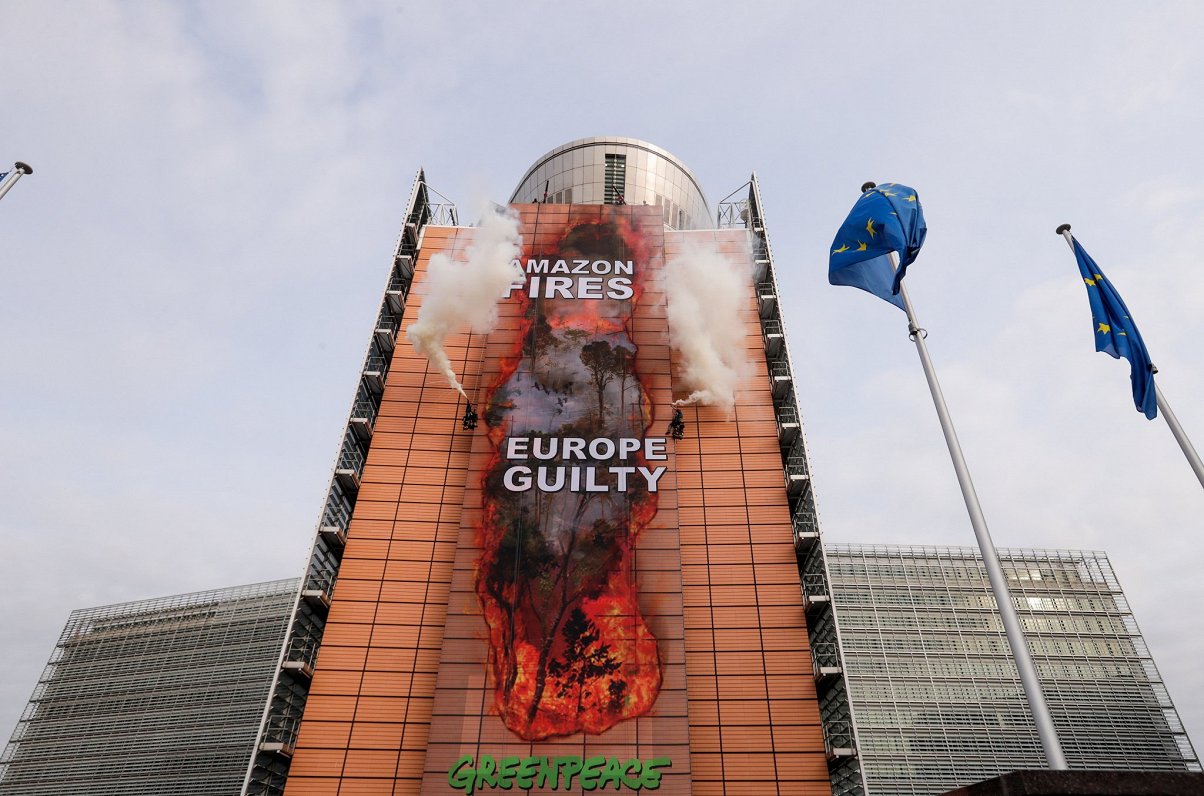 “Greenpeace” akcija Briselē, 11.09.2020