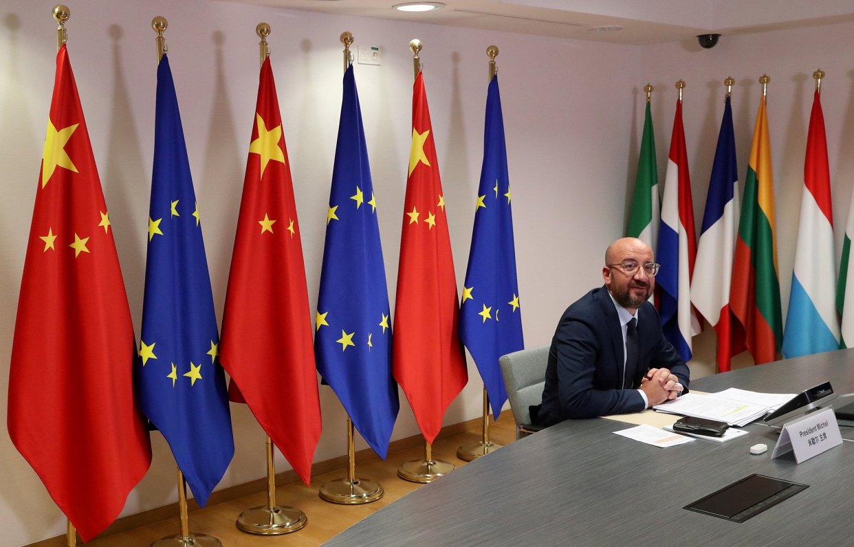 Eiropas Komisijas prezidents Šarls Mišels piedalās virtuālajā samitā ar Ķīnas prezidentu Sji Dziņpin...
