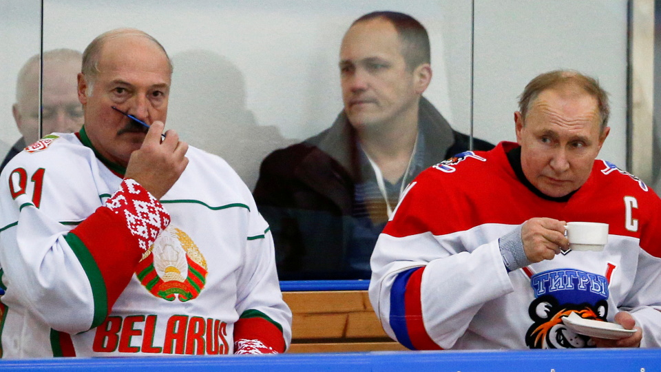 Александр Лукашенко и Владимир Путин в Сочи 7 февраля 2020 года.