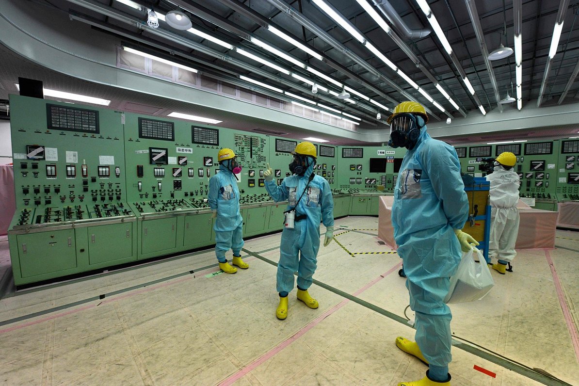 Fukušimas atomreaktora vadība telpa. 2020. gads.