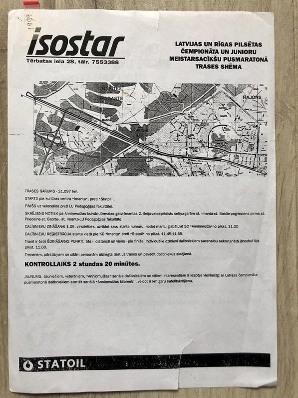 Rīgas maratona dokumentācija (1997-2006)