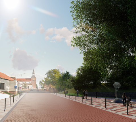 SIA “Ceļu komforts” vizualizācijas Ziloņu ielas pārbūves projektam Valmierā
