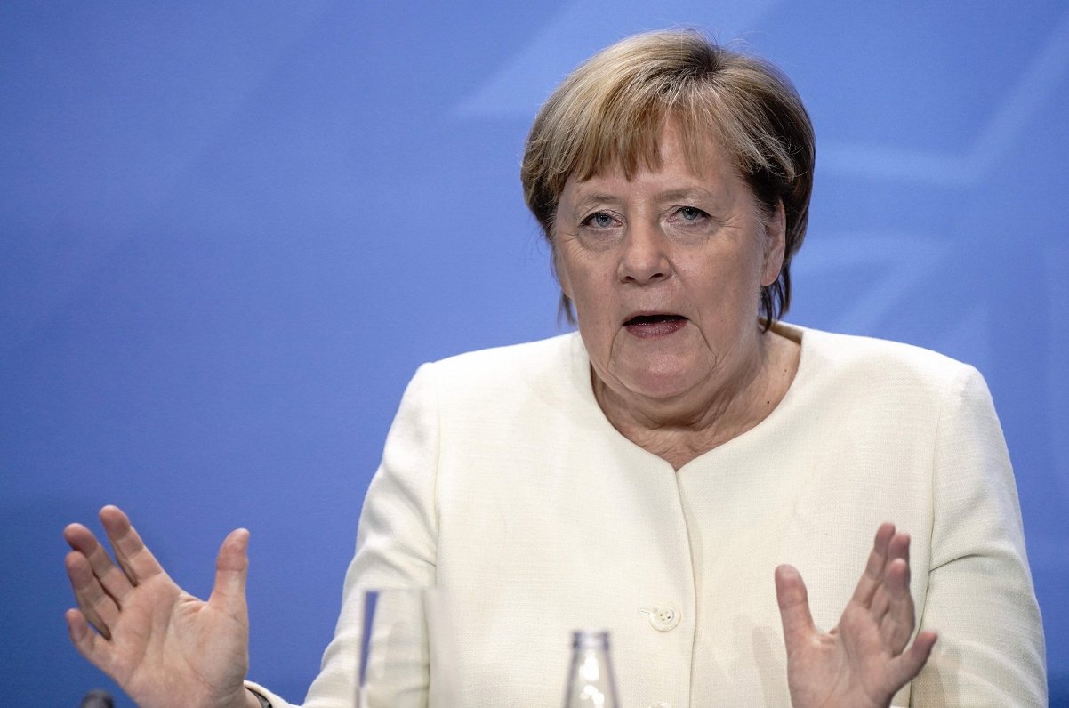 Attēlā Vācijas kanclere Angela Merkele, 2020. gada 29. septembrī Berlīnē