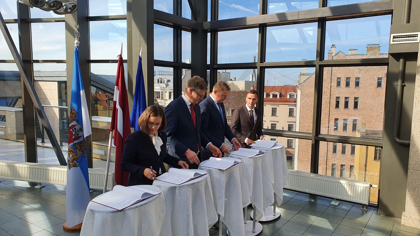 Rīgas domes koalīcijas līguma parakstīšana, 30.09.2020