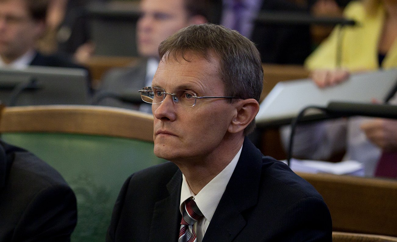 Andris Vilks Saeimas sēdē. 2013. gads.