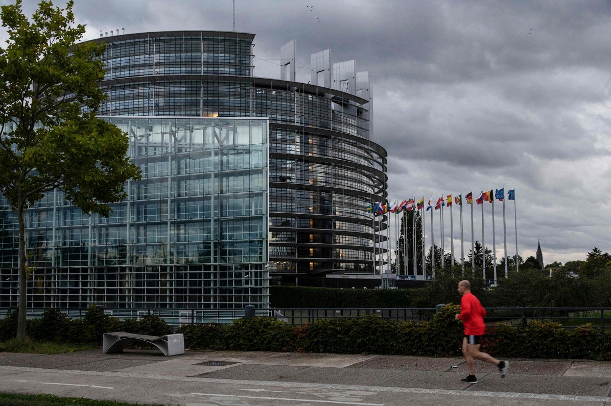 Eiropas parlamenta ēka Strasbūrā, Francijā. 2020. gada 6. oktobris.