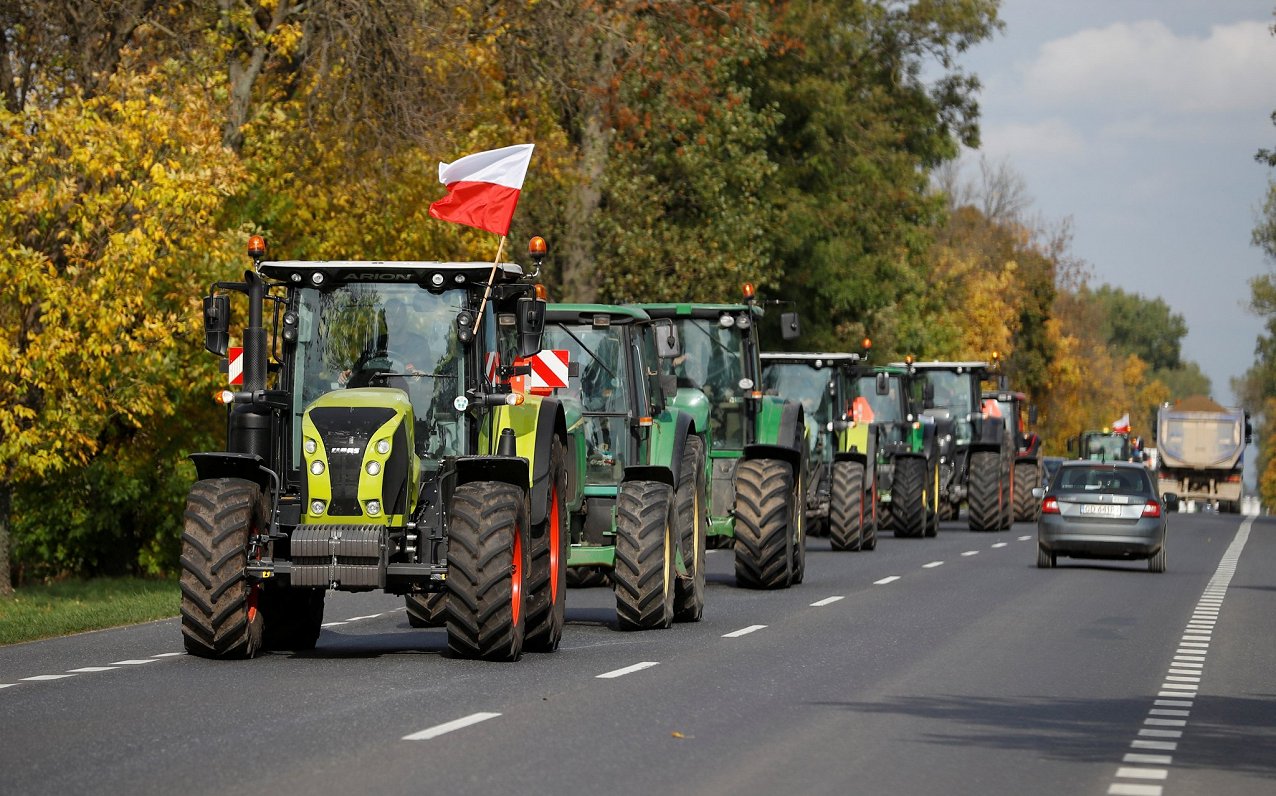 Polijas lauksaimnieku protesta akcija