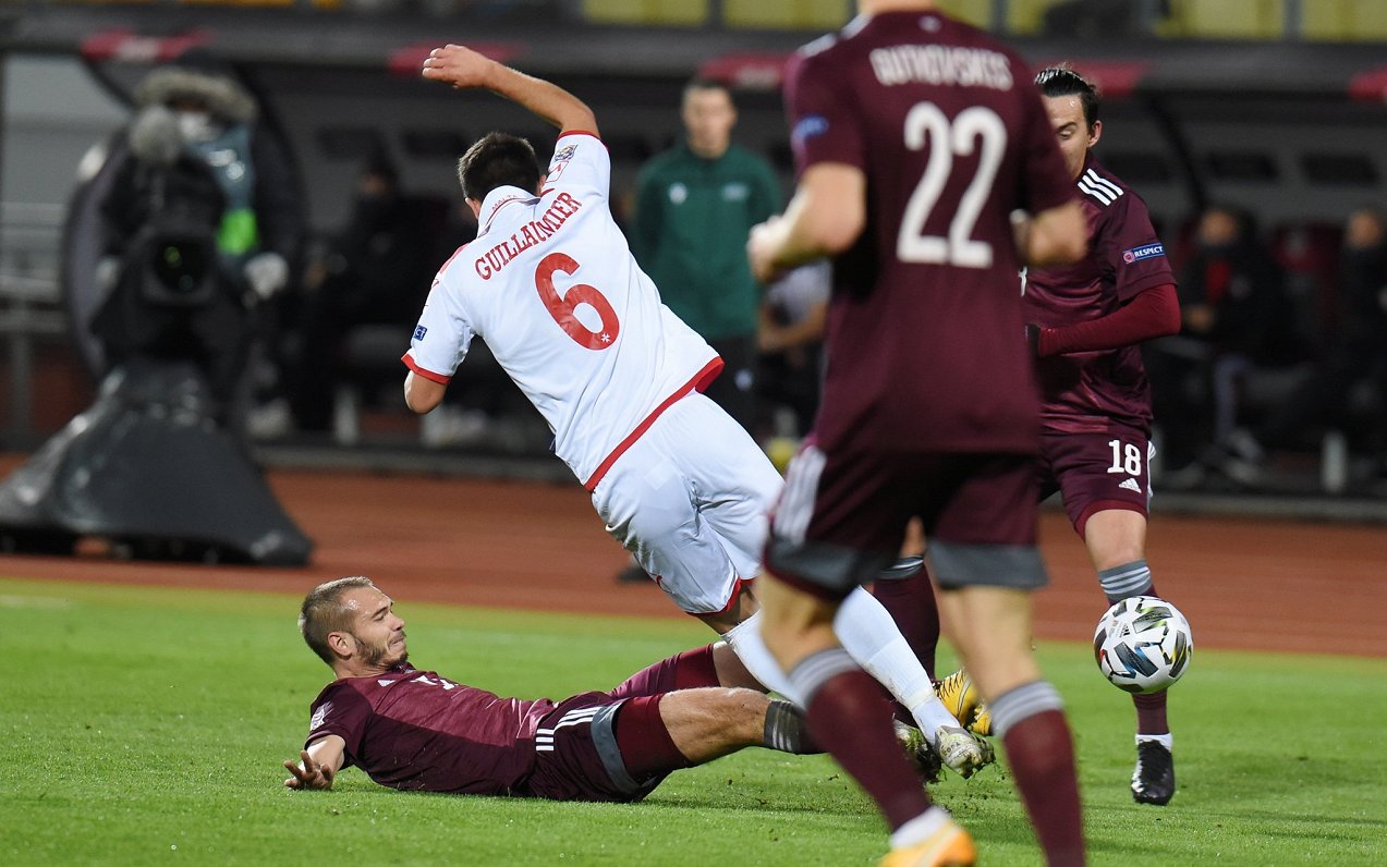 UEFA Nāciju līgas spēle futbolā Latvija - Malta