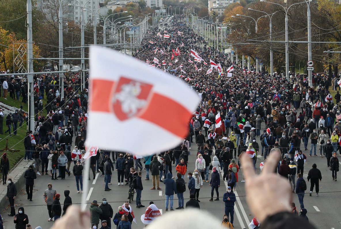 Protests Minskā (18.10.2020)
