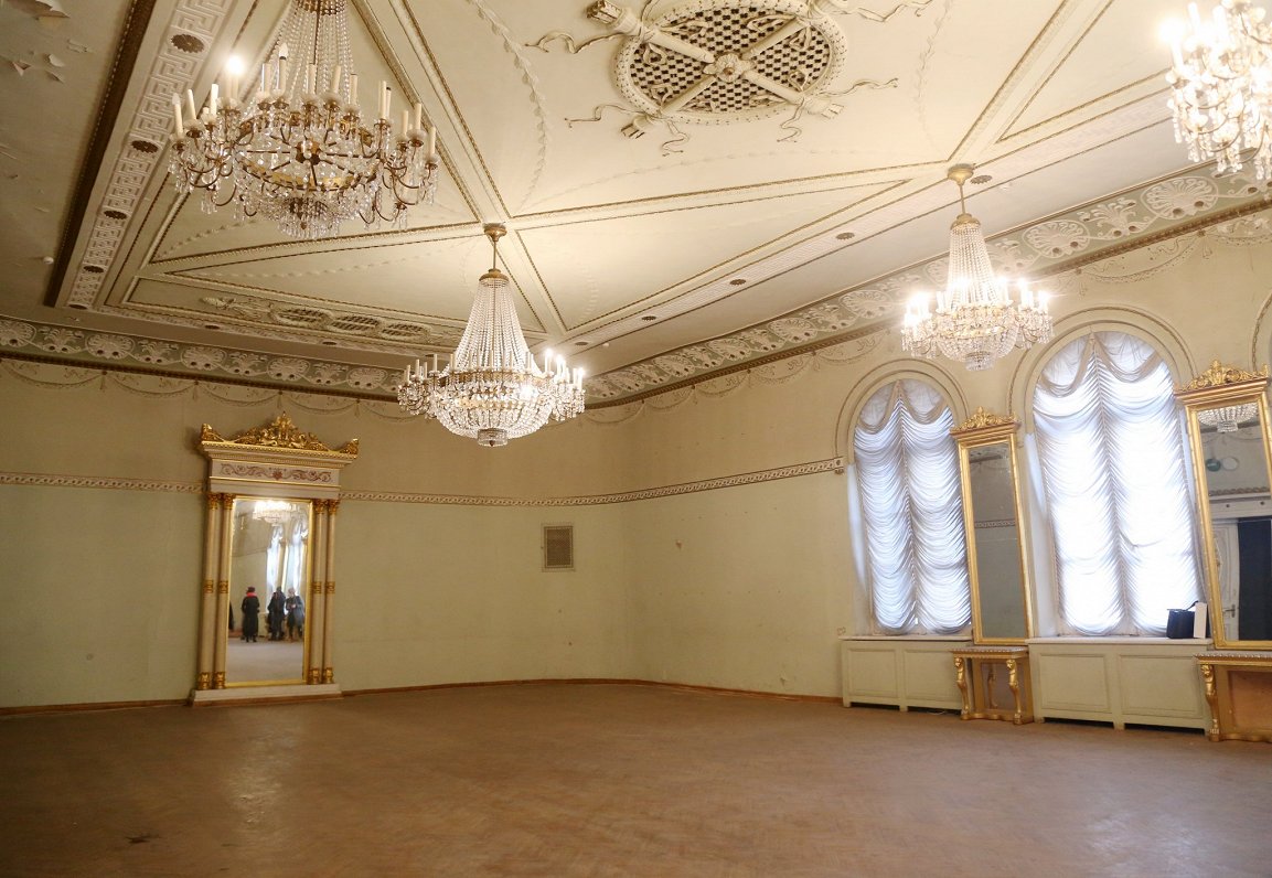 Rīgas Riharda Vāgnera nama telpas pirms atjaunošanas. 2020. gada 20. oktobris.