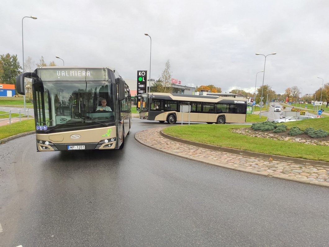Новый автобус в Валмиере