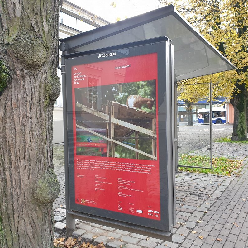 Latvijas Arhitektūras gada balvai nominēto darbu izstāde Rīgas pilsētvidē