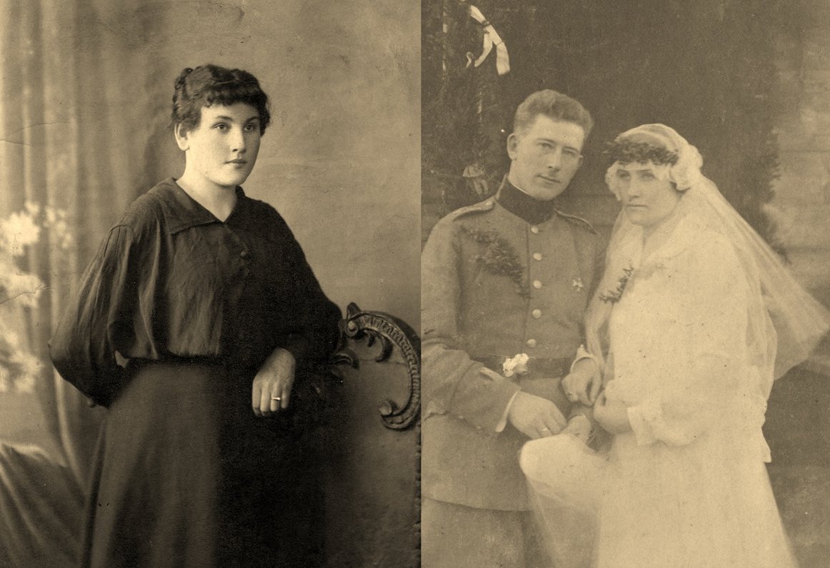 Arvīda Smilgzieda māte Jūlija Smilgzieda (dz. Indriksone; 1899–1977) Petrogradā, 1916.–1917. gadā.,...