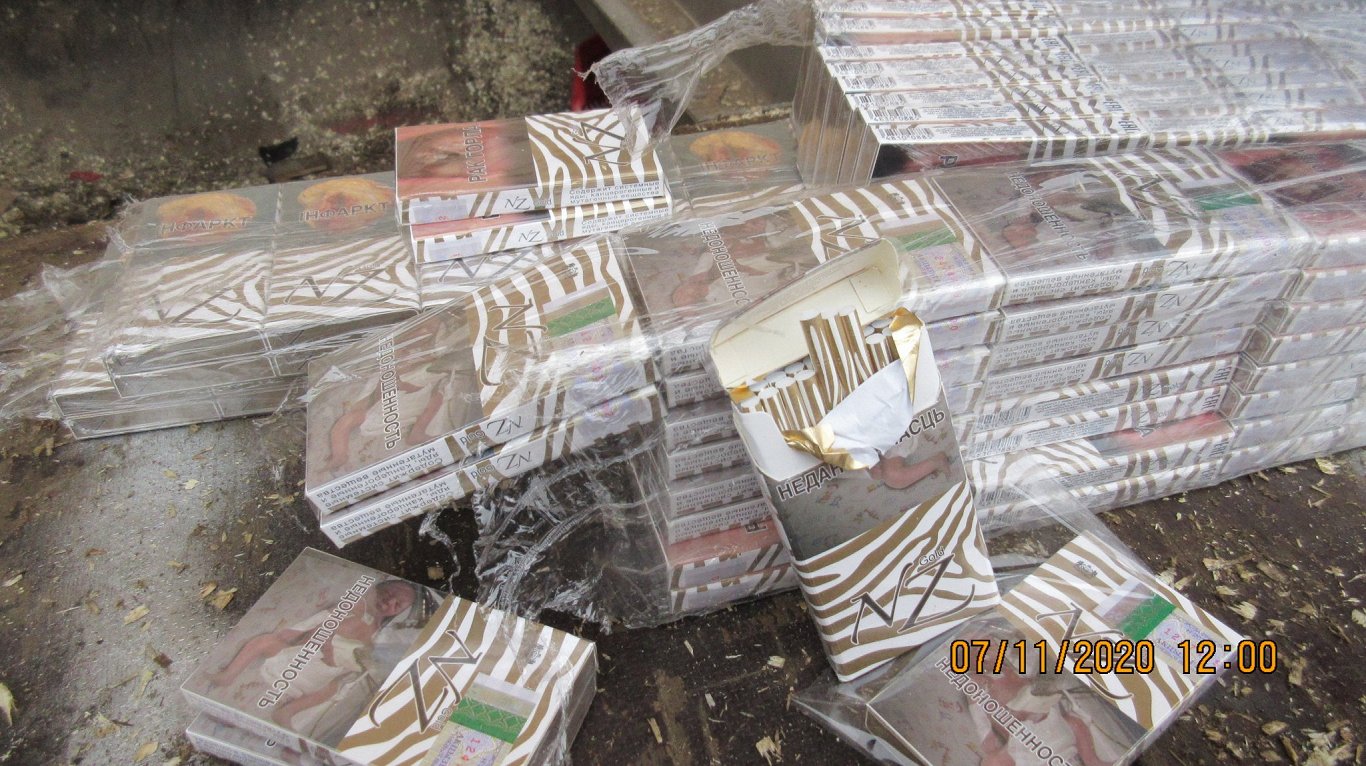 Muitas pārvaldes konfiscētās kontrabandas cigaretes