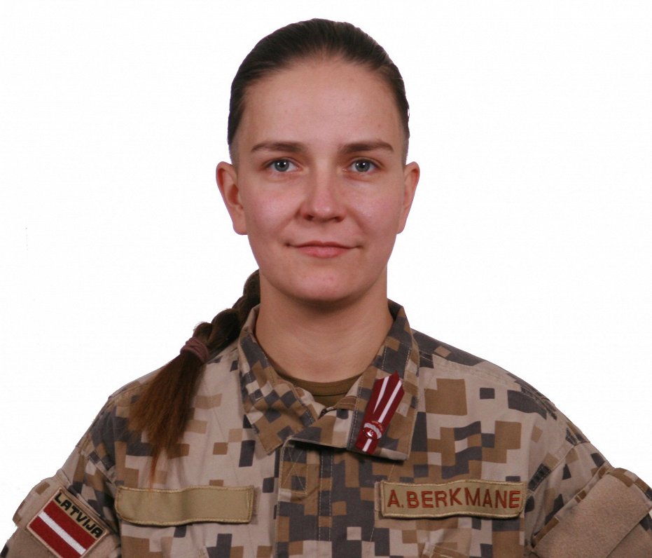NBS militārā policiste Anna Berkmane.