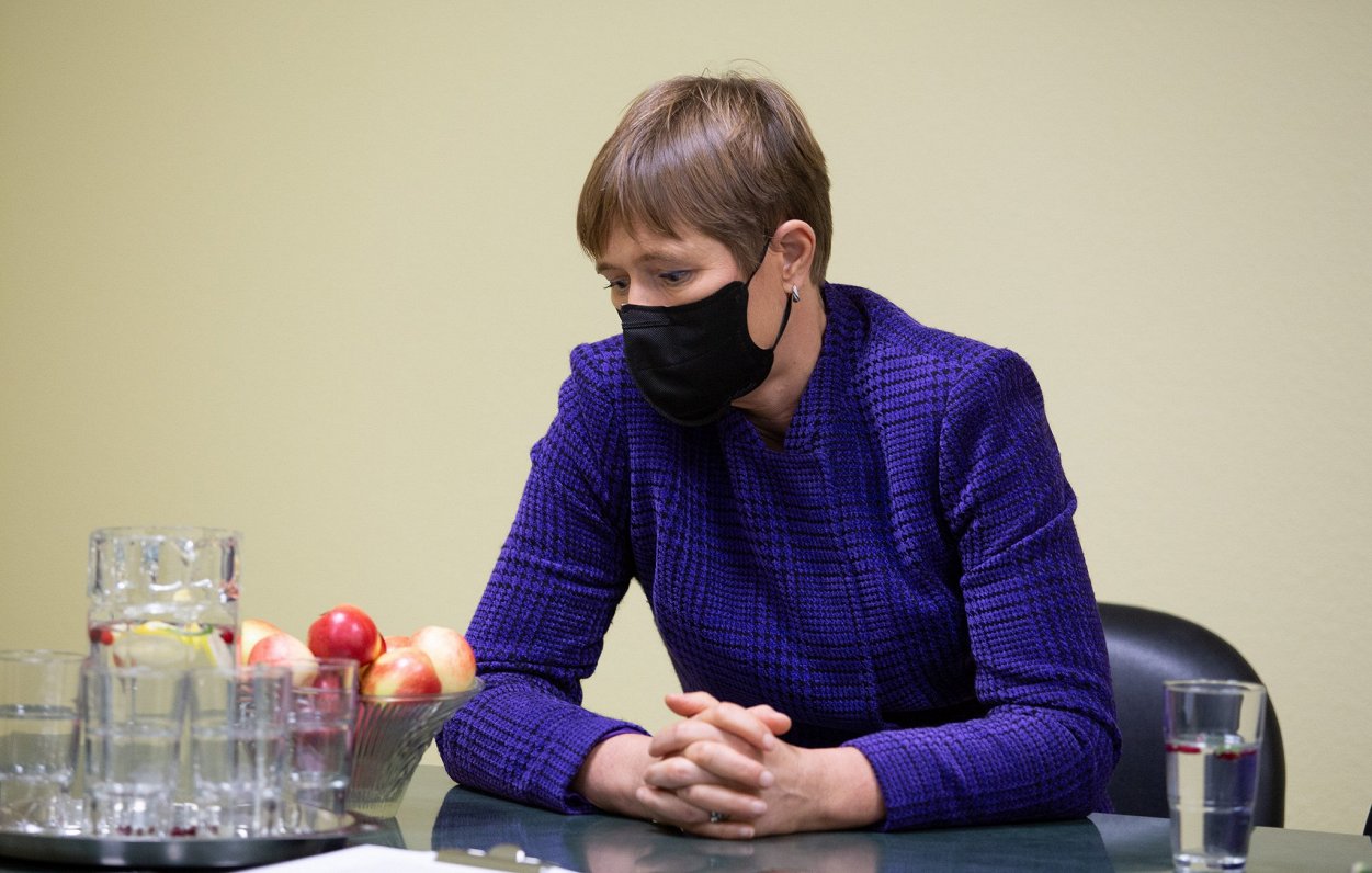 Igaunijas prezidente Kersti Kaljulaida. 2020. gada novembris.
