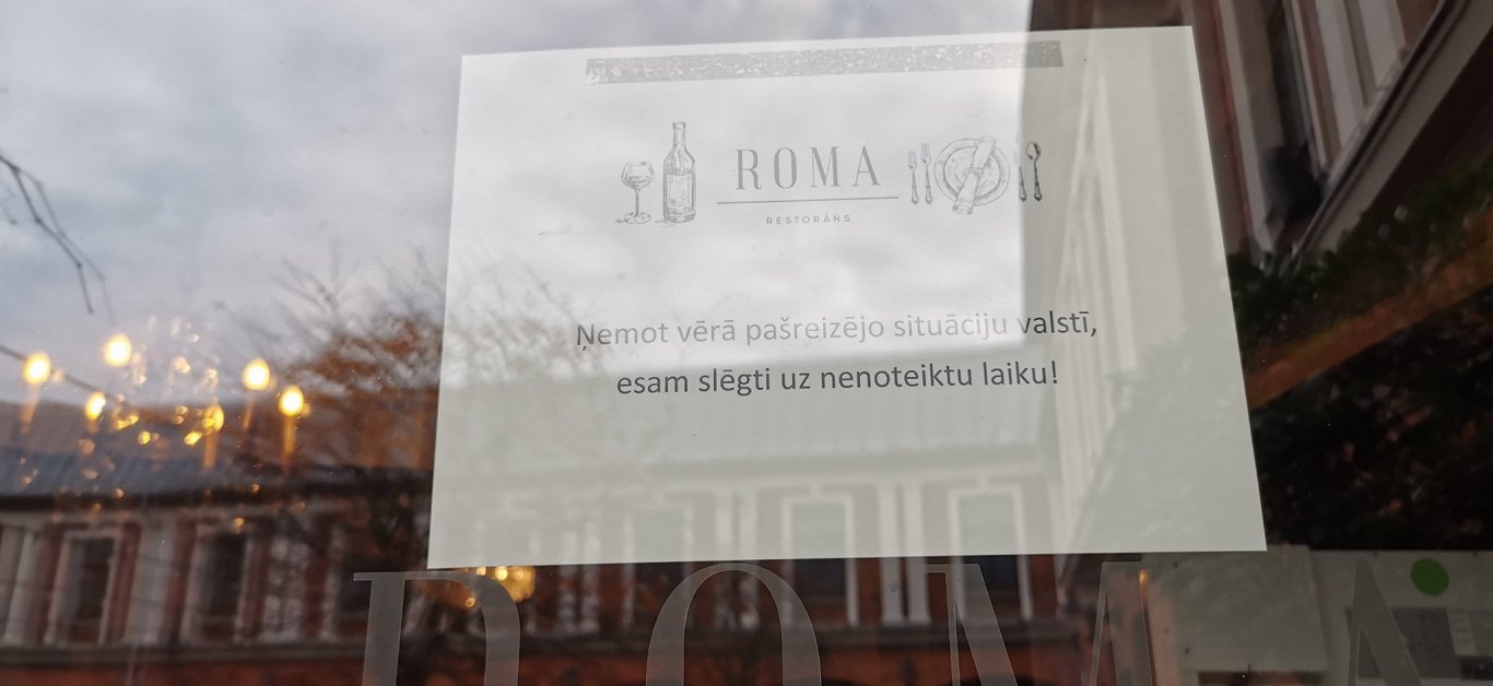 Slēdz restorānu &quot;Roma&quot; Liepājā