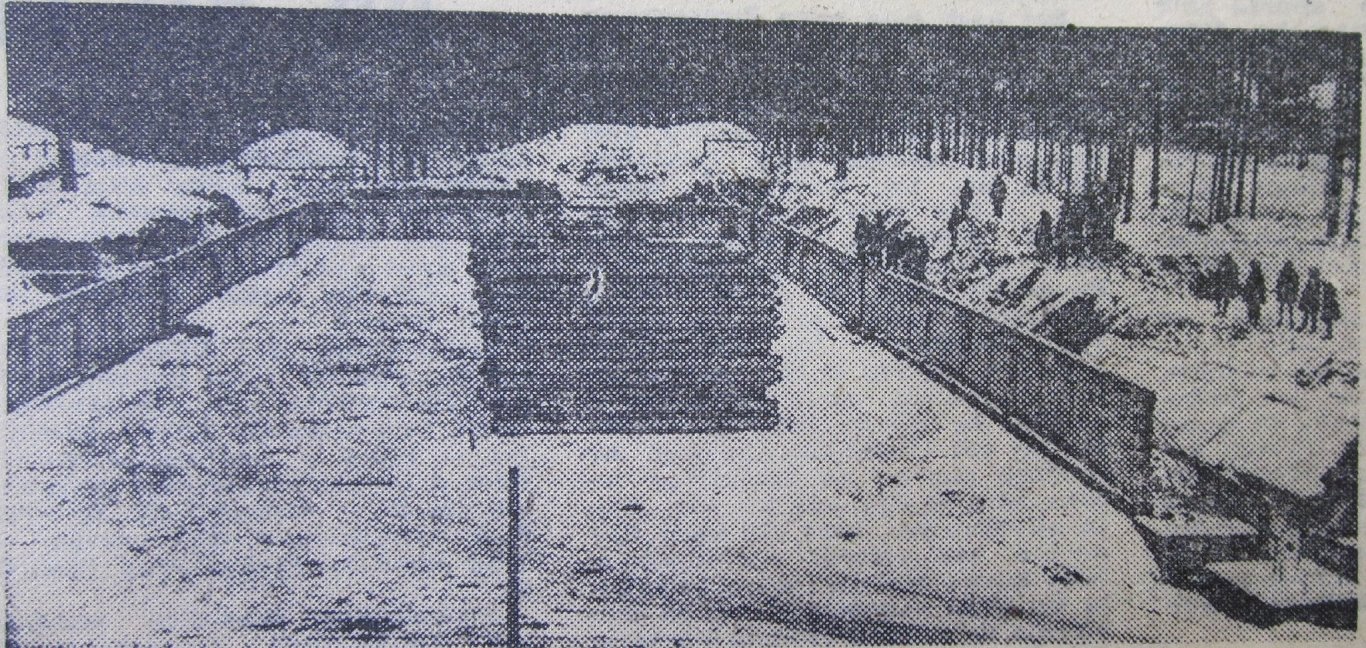 Строительство бассейна в Стропах (1965 год)