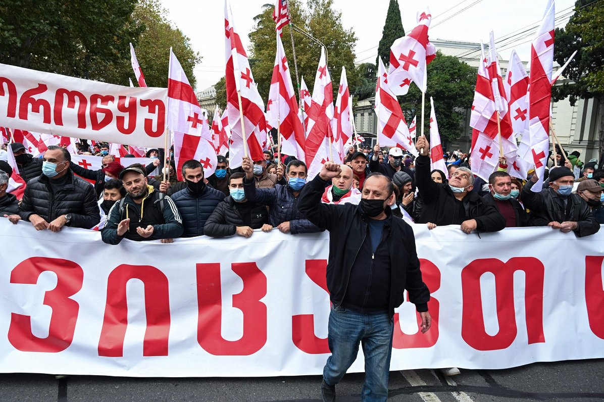 Protesti Tbilisi 2020. gada 14. novembrī