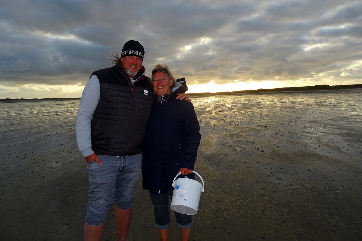 Ziemeļvācijas salā Ziltē dzīvojošais glābējs Larss Lunks un viņa sieva Mārena.